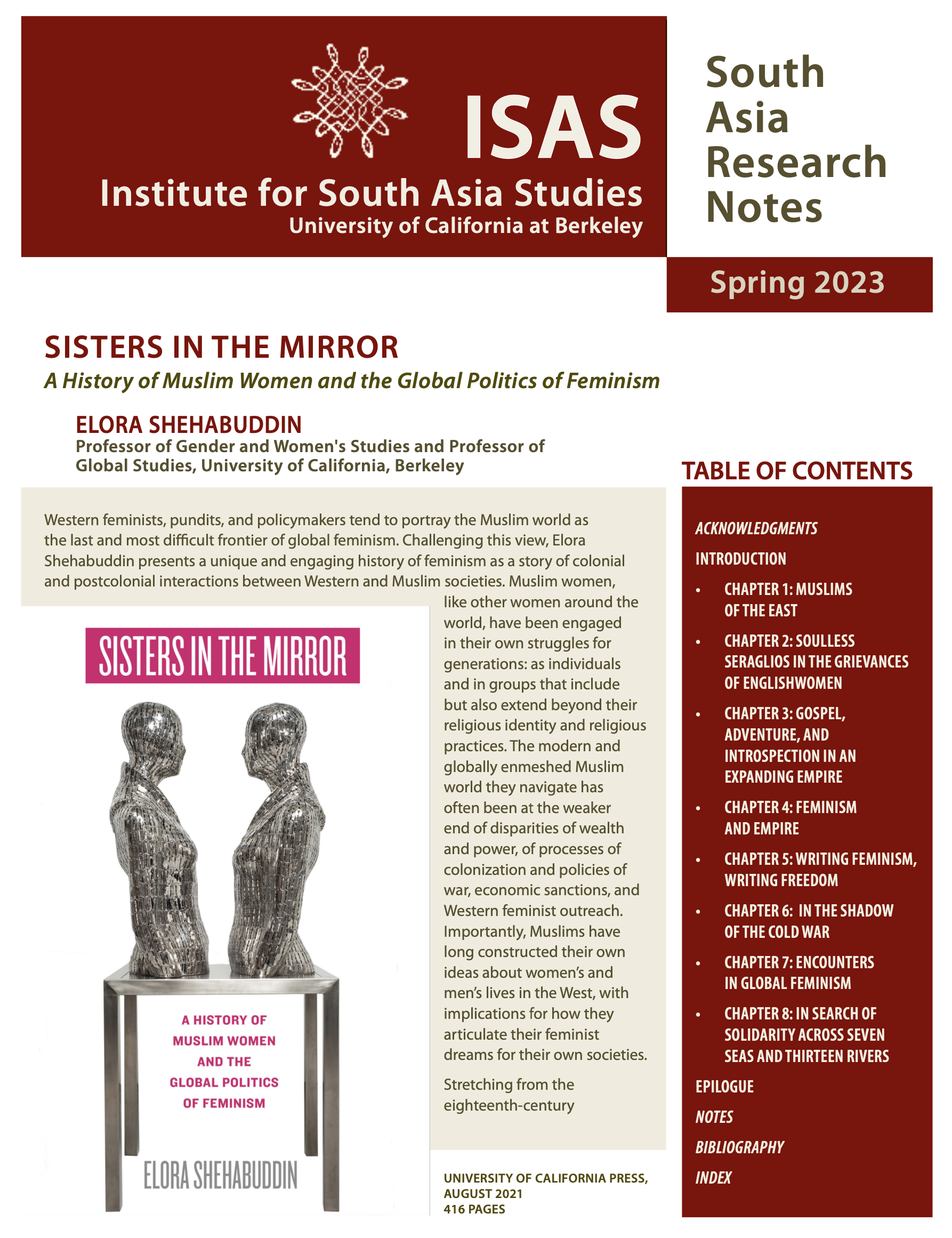Elora Shehabuddin | Sisters in the Mirror: A History of Muslim Women and the Global Politics of Feminism