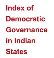 graphic "Index of Democratic Governance in Indian States"