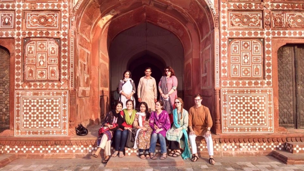 Kelsey Utne and fellows in Pakistan