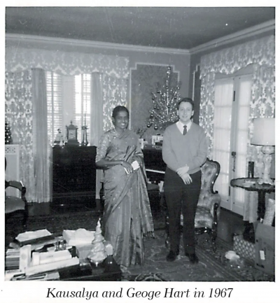 George and Kausalya Hart in 1967