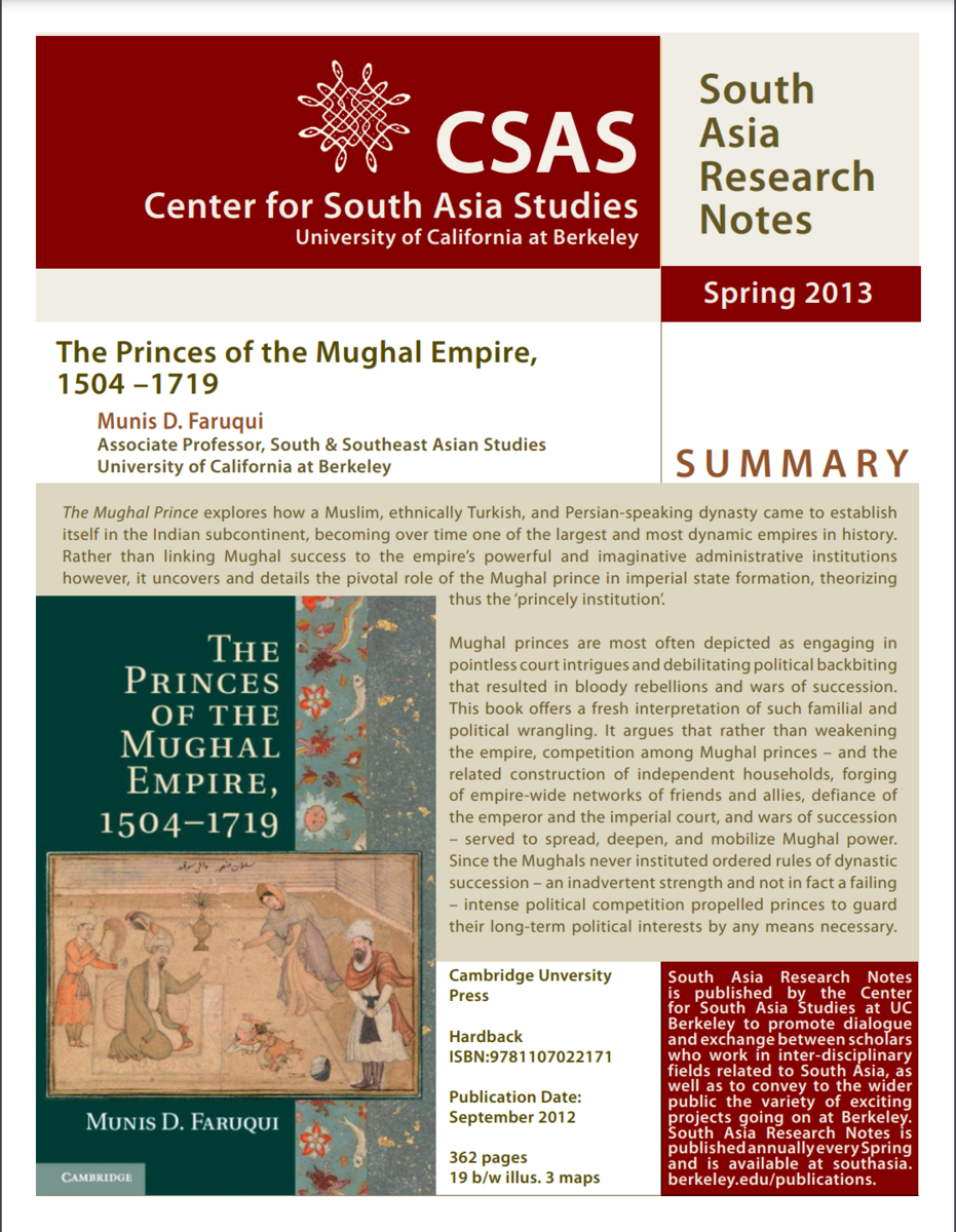 cover image for spring 2013 research notes